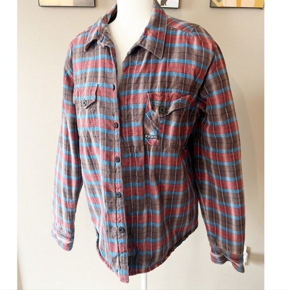 Innes Other - INNES Mens plaid flannel long sleeve quilted outerwear shacket jacket. Sz Large